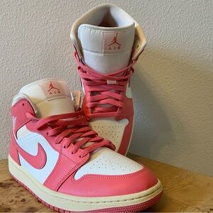 Brand new out of box Jordan 1 mid Strawberries and cream